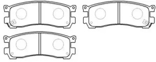 HSB GOLD hp8245 -  Комплект тормозных колодок, дисковый тормоз